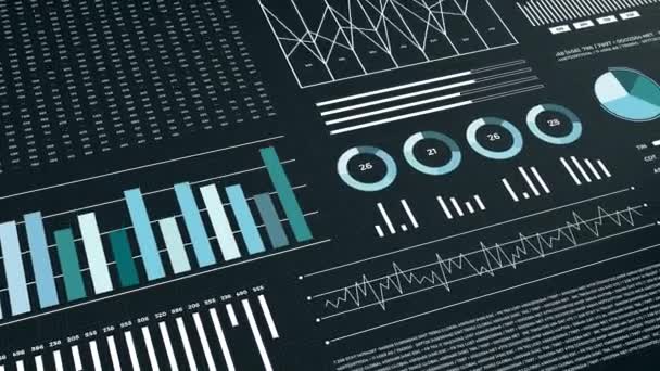 Estatísticas Relatórios Análise Dados Financeiros Ideal Para Tópicos Médicos Financeiros — Vídeo de Stock