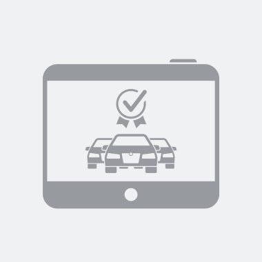 Düz ve izole vektör çizim simgesini minimal ve modern tasarımı ile