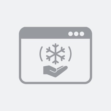 Düz ve izole vektör çizim simgesini minimal ve modern tasarımı ile