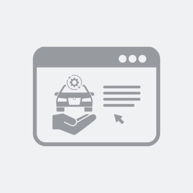 Düz ve izole vektör çizim simgesini minimal ve modern tasarımı ile