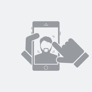 Düz ve izole vektör çizim simgesini minimal ve modern tasarımı ile