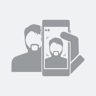 Düz ve izole vektör çizim simgesini minimal ve modern tasarımı ile