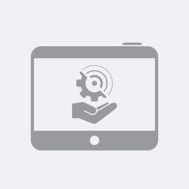 Düz ve izole vektör çizim simgesini minimal ve modern tasarımı ile