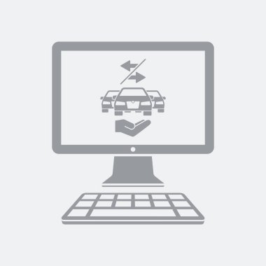 Düz ve izole vektör çizim simgesini minimal ve modern tasarımı ile