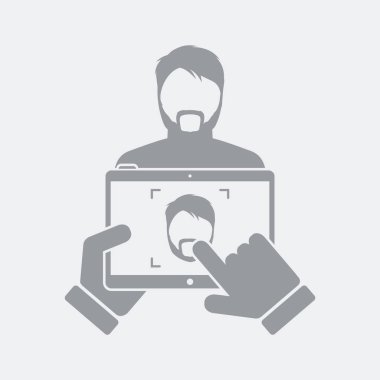 Düz ve izole vektör çizim simgesini minimal ve modern tasarımı ile