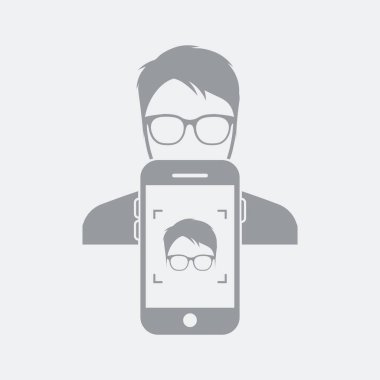 Düz ve izole vektör çizim simgesini minimal ve modern tasarımı ile