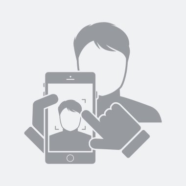 Düz ve izole vektör çizim simgesini minimal ve modern tasarımı ile