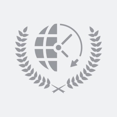 Düz ve izole vektör çizim simgesini minimal ve modern tasarımı ile