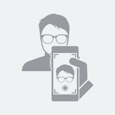 Düz ve izole vektör çizim simgesini minimal ve modern tasarımı ile