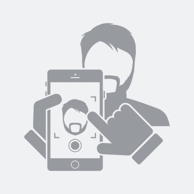 Düz ve izole vektör çizim simgesini minimal ve modern tasarımı ile