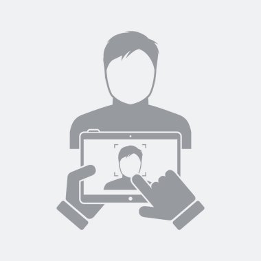 Düz ve izole vektör çizim simgesini minimal ve modern tasarımı ile