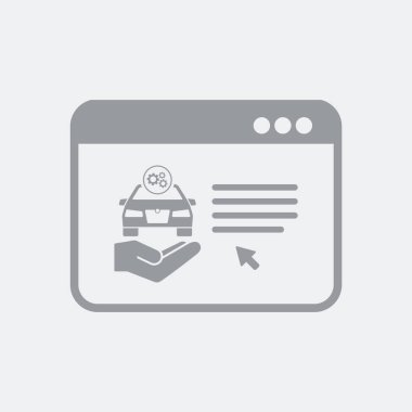 Düz ve izole vektör çizim simgesini minimal ve modern tasarımı ile