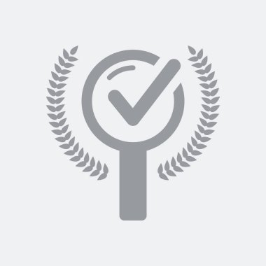 Düz ve izole vektör çizim simgesini minimal ve modern tasarımı ile