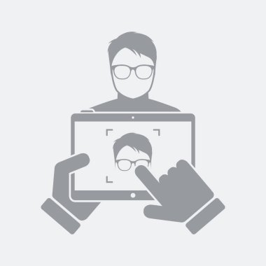 Düz ve izole vektör çizim simgesini minimal ve modern tasarımı ile