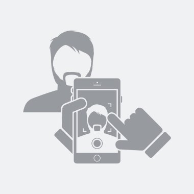 Düz ve izole vektör çizim simgesini minimal ve modern tasarımı ile