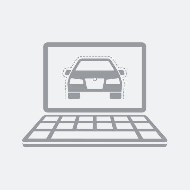 Düz ve izole vektör çizim simgesini minimal ve modern tasarımı ile