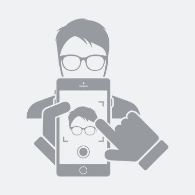 Düz ve izole vektör çizim simgesini minimal ve modern tasarımı ile