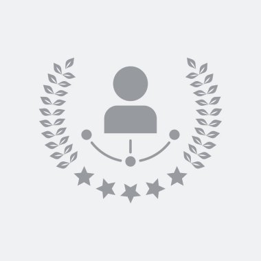 Düz ve izole vektör çizim simgesini minimal ve modern tasarımı ile