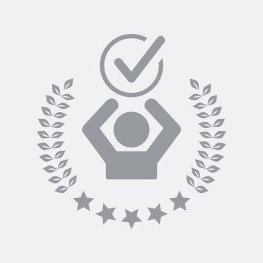 Düz ve izole vektör çizim simgesini minimal ve modern tasarımı ile