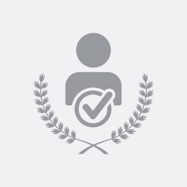 Düz ve izole vektör çizim simgesini minimal ve modern tasarımı ile