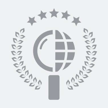 Düz ve izole vektör çizim simgesini minimal ve modern tasarımı ile