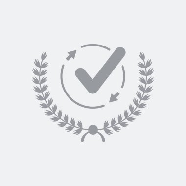 Düz ve izole vektör çizim simgesini minimal ve modern tasarımı ile