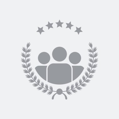 Düz ve izole vektör çizim simgesini minimal ve modern tasarımı ile