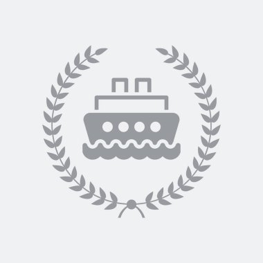 Düz ve izole vektör çizim simgesini minimal ve modern tasarımı ile