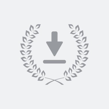 Düz ve izole vektör çizim simgesini minimal ve modern tasarımı ile