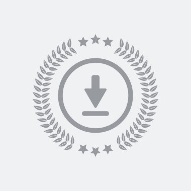 Düz ve izole vektör çizim simgesini minimal ve modern tasarımı ile