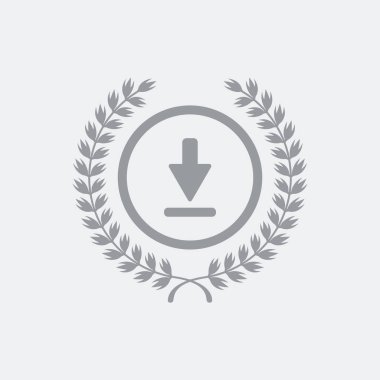 Düz ve izole vektör çizim simgesini minimal ve modern tasarımı ile