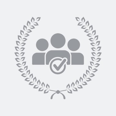 Düz ve izole vektör çizim simgesini minimal ve modern tasarımı ile