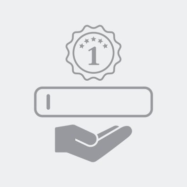 Düz ve izole vektör çizim simgesini minimal ve modern tasarımı ile