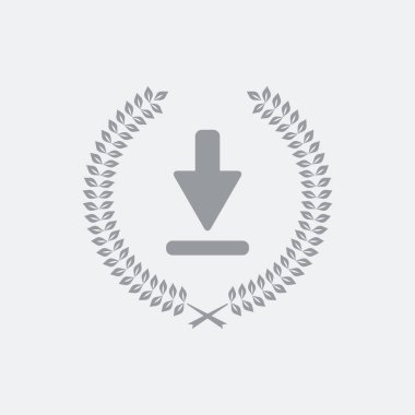 Düz ve izole vektör çizim simgesini minimal ve modern tasarımı ile