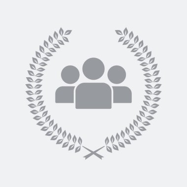 Düz ve izole vektör çizim simgesini minimal ve modern tasarımı ile