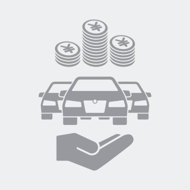 Düz ve izole vektör çizim simgesini minimal ve modern tasarımı ile