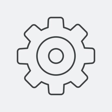 Düz ve izole vektör çizim simgesini minimal ve modern tasarımı ile