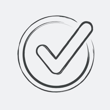 Düz ve izole vektör çizim simgesini minimal ve modern tasarımı ile