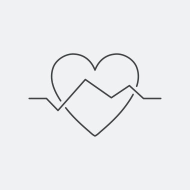 Düz ve izole vektör çizim simgesini minimal ve modern tasarımı ile