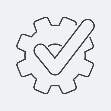 Düz ve izole vektör çizim simgesini minimal ve modern tasarımı ile