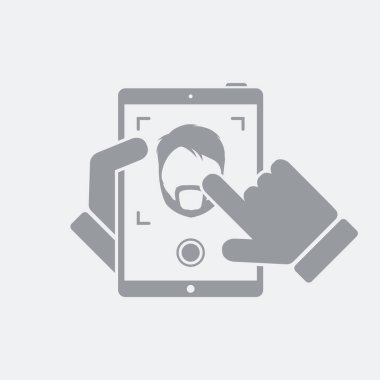 Düz ve izole vektör çizim simgesini minimal ve modern tasarımı ile