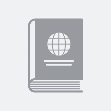 Düz ve izole vektör çizim simgesini minimal ve modern tasarımı ile