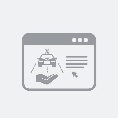 Düz ve izole vektör çizim simgesini minimal ve modern tasarımı ile