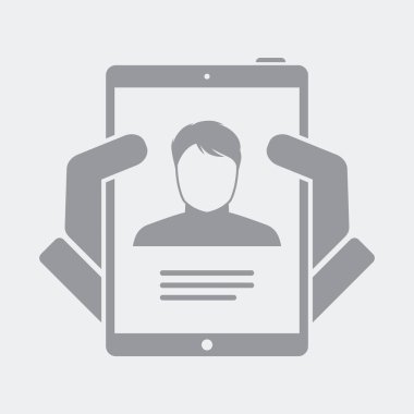 Düz ve izole vektör çizim simgesini minimal ve modern tasarımı ile