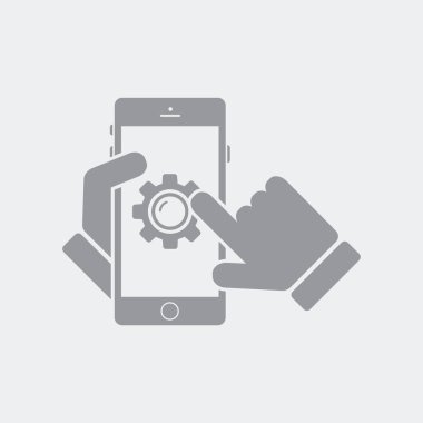 Düz ve izole vektör çizim simgesini minimal ve modern tasarımı ile