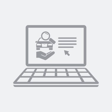 Düz ve izole vektör çizim simgesini minimal ve modern tasarımı ile