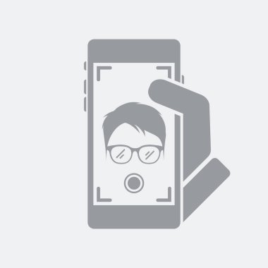 Düz ve izole vektör çizim simgesini minimal ve modern tasarımı ile