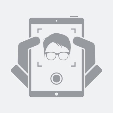 Düz ve izole vektör çizim simgesini minimal ve modern tasarımı ile