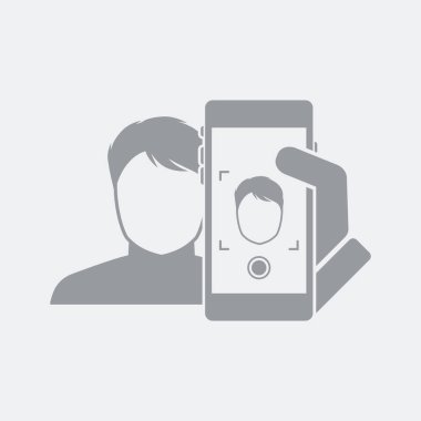 Düz ve izole vektör çizim simgesini minimal ve modern tasarımı ile