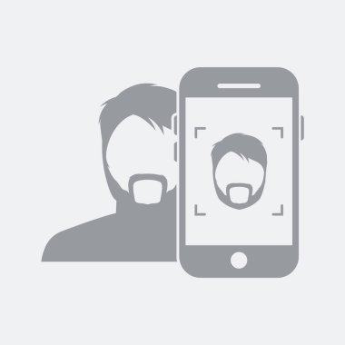 Düz ve izole vektör çizim simgesini minimal ve modern tasarımı ile